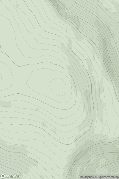 Thumbnail image for Beinn Bhreac [Cairngorms] showing contour plot for surrounding peak